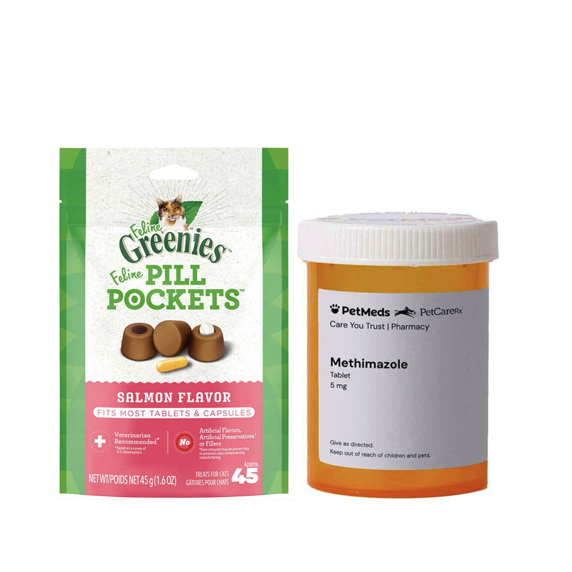 Bundle: Methimazole + Greenies - Thyroid Care Bundle for Cats-product-tile