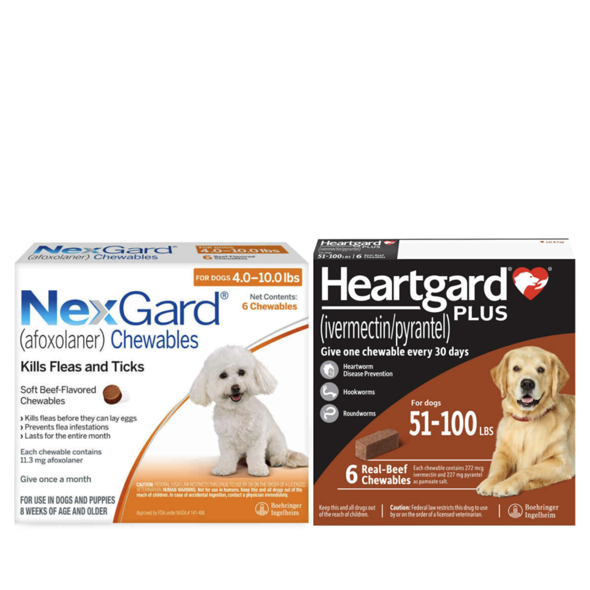 Bundle: Nexgard + Heartgard Plus - Flea, Tick, & Heartworm Prevention Bundle for Dogs-product-tile