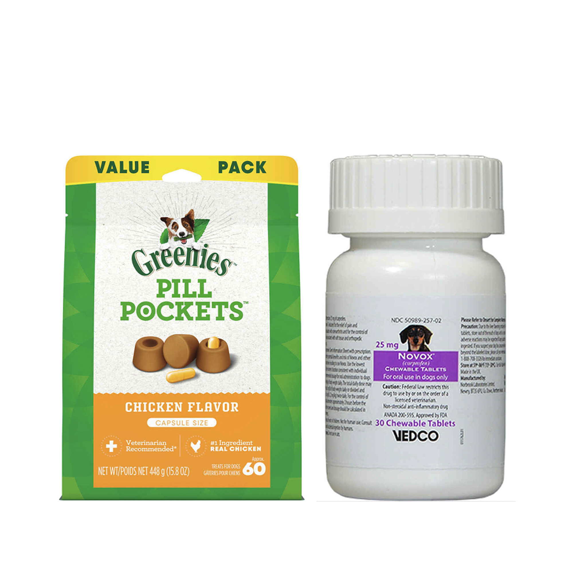Bundle: Novox + Greenies - Bone & Joint Pain Relief Bundle for Dogs-product-tile
