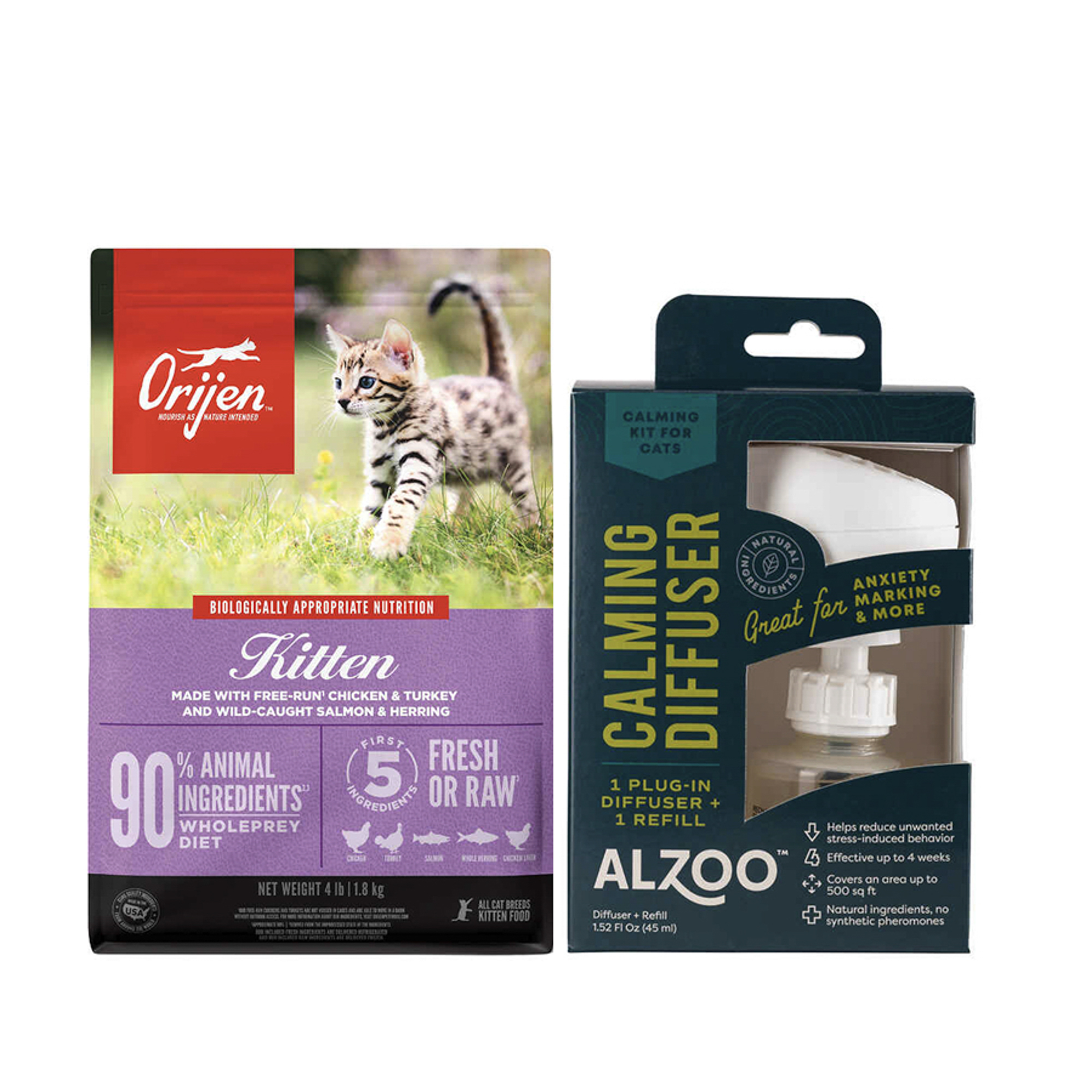 Bundle: ORIJEN + Alzoo - Growing Cat Essentials Wellness & Anxiety Bundle for Kittens-product-tile